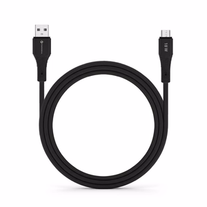 Kaapeli USB A - Micro USB Forcell F-Energy QC3.0 2,4A 18W Silicone 1 m C341 musta