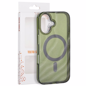 Tecto Shield Desert Mag -suojakuori mallille iPhone 16 6,1", tumman oliivinvihreä