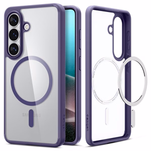 Spigen Ultra Hybrid Mag MagSafe Suojakuori Samsung Galaxy S26:lle - läpinäkyvä violetti