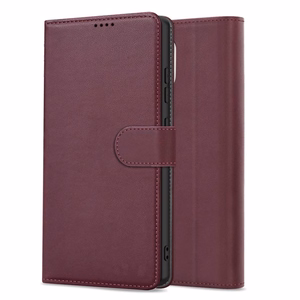 Case Fancy Wallet Xiaomi Redmi 14C/Redmi A4/Poco C75 burgundy