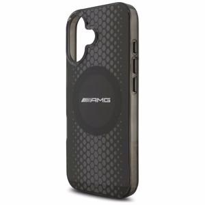 AMG Double Layer Läpinäkyvä Graphics MagSafe Suojakuori iPhone 17:lle - Musta