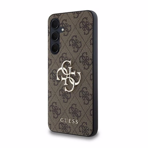 Guess 4G Big Metal Logo Suojakuori Samsung Galaxy A35:lle - ruskea