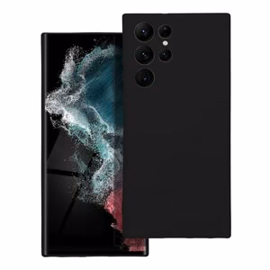 SILIKONINEN suojakuori puhelimelle SAMSUNG S22 Ultra musta