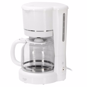 Adler AD 4383w suodatinkahvinkeitin jauhetulle kahville, 1,5 l, valkoinen