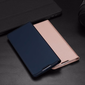 Dux Ducis Skin Pro Kirjahylly tyyppi tapauksessa Samsung Galaxy A03s vaaleanpunainen