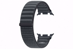 Samsung SVL32SK Fabric Band -kangasranneke (S/M) Galaxy Watch9 / Galaxy Watch8 -kelloille, musta