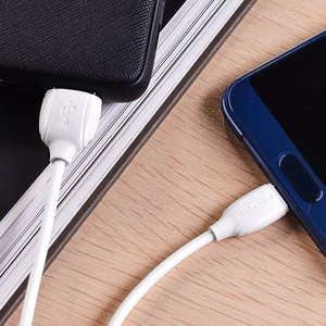 USB-kaapeli Borofone BX19 USB-A – USB-C 1,0 m valkoinen