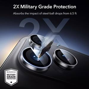 ESR Armorite Kamerasuoja iPhone 14 Pro / Pro Max / 15 Pro / Pro Max / 16 Pro / Pro Max / 17 Pro / Pro Max:lle - Kirkas