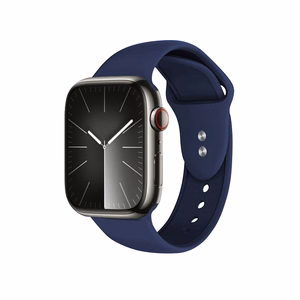 Crong Liquid strap for Apple Watch 44 / 45 / 46 / 49 mm, navy blue