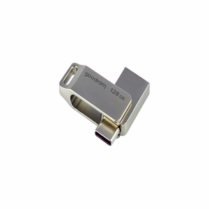 Goodram USB-muistitikku 128GB USB 3.2 ODA3 hopea TYPE-A+TYPE-C