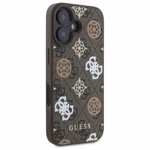 Guess 4G Printed Stripes MagSafe Suojakuori iPhone 16:lle - Ruskea
