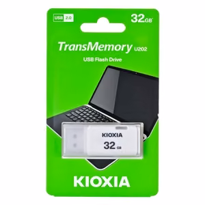 Kioxia TransMemory U202 USB-muistitikku 32 GB USB Type-A 2.0 valkoinen