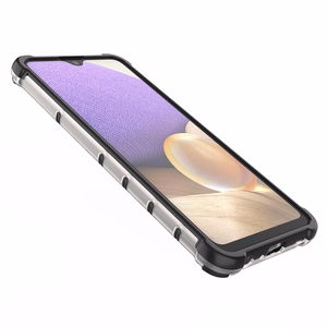 Honeycomb tapauksessa panssaroitu kansi geelirunko Samsung Galaxy A03s (166.5) musta