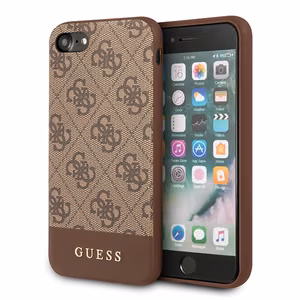 Guess 4G Stripe Collection suojakuori iPhone 7 / 8 / SE 2020 / SE 2022:lle - ruskea