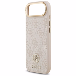 GUESS Suojakuori IPHONE 17 Air MagSafe GUHMP17MP4GRMDEP (PU W/ 4G Strass Logo) vaaleanpunainen