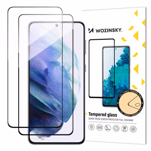 Wozinsky Full Glue karkaistu lasi Samsung Galaxy S23:lle 2 kappaleen pakkaus