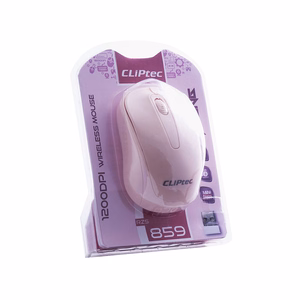 Cliptec Tietokonehiiri Young RZS859 langaton optinen 1200DPI vaaleanpunainen