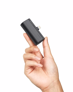Ulkoinen akku Veger PlugOn (W0556P) PD QC3.0 3A 20W 5000 mAh sisäänrakennetulla Lightning-liittimellä musta