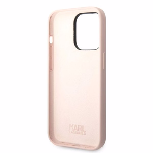 Karl Lagerfeld Silicone Ikonik suojakuori iPhone 14 Pro Max:lle - vaaleanpunainen