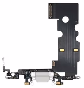 Flex iPhone SE 2020/SE 2022 latausliittimen kaapeli mikrofonilla Starlight alkuperäinen (käytetty Grade A)