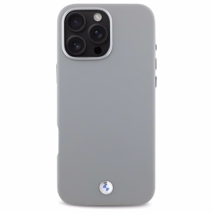 BMW Sign Full Wrapped Metal MagSafe suojakuori iPhone 16 Pro Max:lle - harmaa