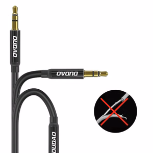Dudao L12S AUX-kaapeli mini jack 3.5mm 1m 3-napainen stereo - musta