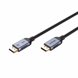 UNITEK C1628GY01-1M DisplayPort-kaapeli musta, harmaa