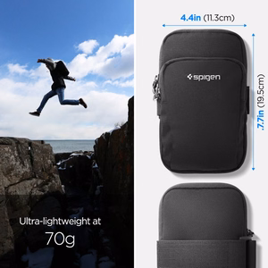 Spigen A702 Dynamic Shield Käsivarsinauha Musta