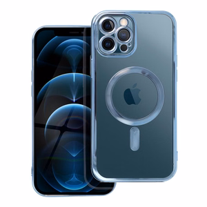 Suojakuori iPhone 12 PRO MAX:lle Electro Mag Cover yhteensopiva MagSafe-version kanssa sininen