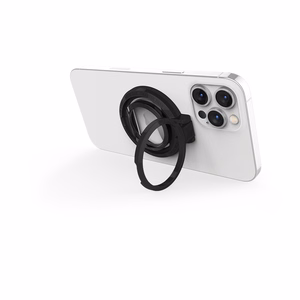 STM MagLoop 3-in-1 MagSafe-lisävaruste iPhonelle: sormilenkki, jalusta ja pullonavaaja, musta