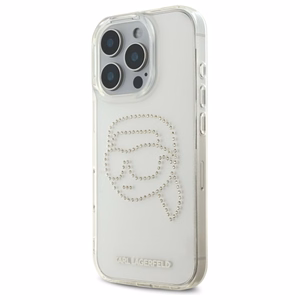 Karl Lagerfeld KLHCP16XHKHDCELT iPhone 16 Pro Max 6.9" Läpinäkyvä Kova Suojakuori IML Rhinestones Karl Head