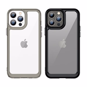 Outer Space Kotelo Kotelo iPhone 12 Pro Max Kova kansi geelikehyksellä Punainen