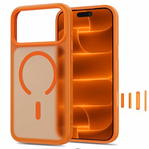 Tech-Protect Magmat MagSafe CC -suojakuori iPhone 18 Pro Max / 17 Pro Max -malleille, mattaoranssi