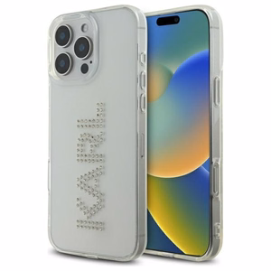 Karl Lagerfeld KLHCP16XHKLSTDCT iPhone 16 Pro Max 6.9" Läpinäkyvä Kova Suojakuori IML Rhinestones Logo