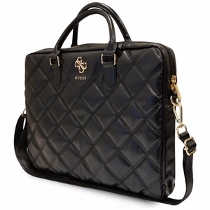 Guess 4G Quilted bag for a 16" laptop - black