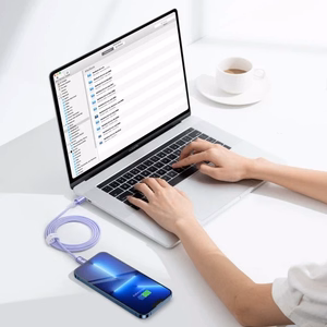 USB Cable Baseus "CAJY000205" Violet "Type-C / Lightning" 200cm (up to 20W)