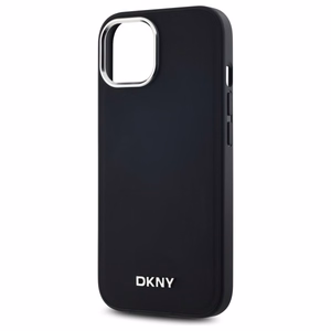 DKNY Plain Logo MagSafe iPhone 14:lle Suojakuori - Musta