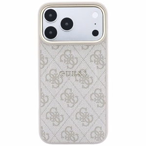 Guess Embossed 4G Classic MagSafe suojakuori mallille iPhone 17 Pro / 18 Pro – väri: vaaleanpunainen