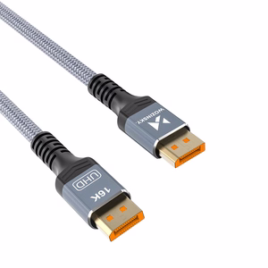 Wozinsky WPS-16AYL1S DisplayPort 2.1 Kaapeli 80Gb/s 16K@60Hz 8K@120Hz 4K@240Hz HDR HDCP DSC 1m - musta