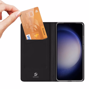 Dux Ducis Skin Pro kotelo Samsung S24+ läpällä - musta