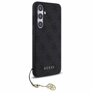 GUESS suojakuori SAMSUNG S24 FE GUHCS24FEGF4GGR (HC PU 4G Charm) harmaa