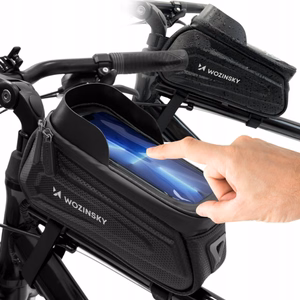Wozinsky Bike Frame Bag with Phone Case 1.7L Black (WBB28BK)