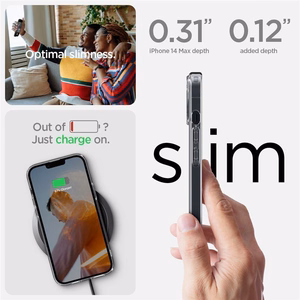 Spigen Ultra Hybrid iPhone 14 Plus -kotelo - matta kirkas