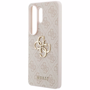 Guess 4G Big Metal Logo Suojakuori Samsung Galaxy S26 Ultra vaaleanpunainen