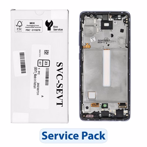 ServicePack LCD-näyttö SAMSUNG A52S 5G A528B GH82-26861C violetti