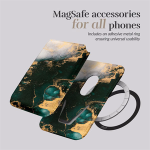 MIO Green Marble Magsafe suojakuori korttipidikkeellä