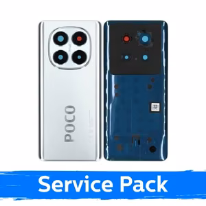 Back Cover Compatible With Xiaomi Poco X7 5G / Silver / (Service Pack)
