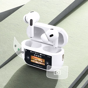 Dudao U19 in-ear TWS langattomat Bluetooth 5.3 kuulokkeet LED-näytöllä - valkoinen