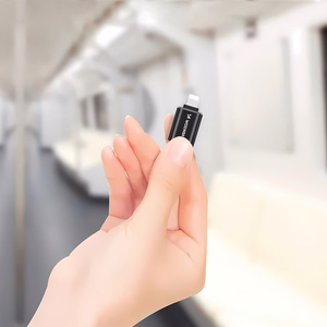 Wozinsky WALC-01 Lightning - USB-C Sovitin - Musta