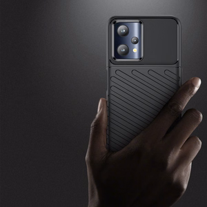 Thunder Case joustava panssaroitu suojus Realme 9 Pro musta